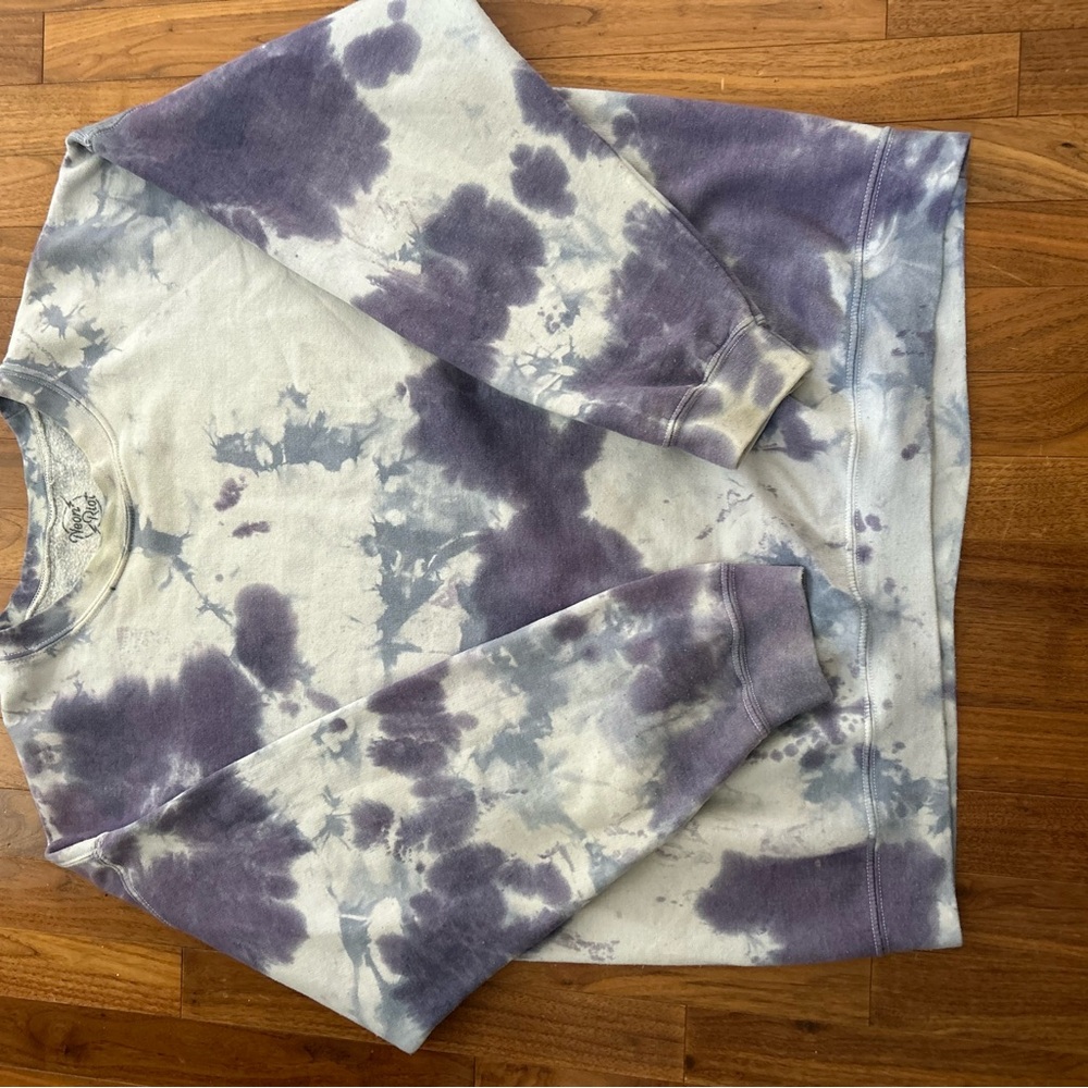Purple Tie-Dye Sweatshirt